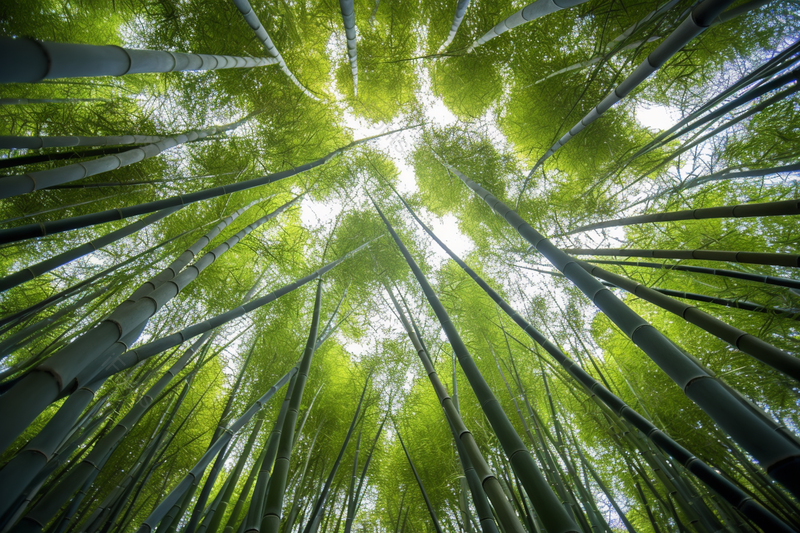 阳光透过绿色的竹子照射植物,高清,摄影图,摄影图片,图片大全,摄影图免费下载